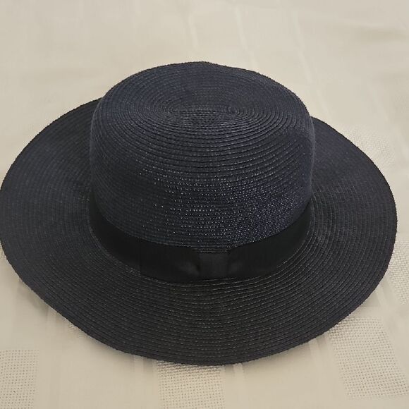 Banana Republic Navy Blue Wide-Brimmed Hat - Picture 13 of 16